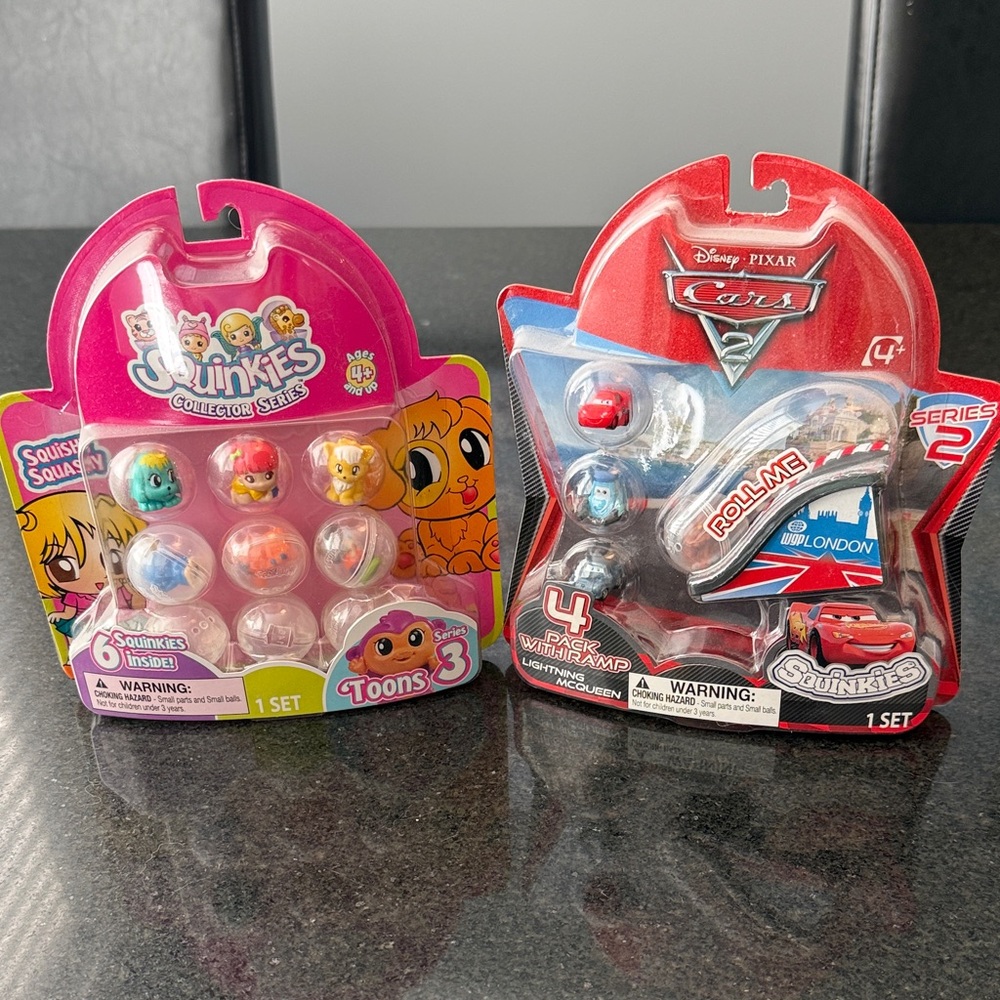 Toons 3 and Disney Pixar Cars 2 Squinqies